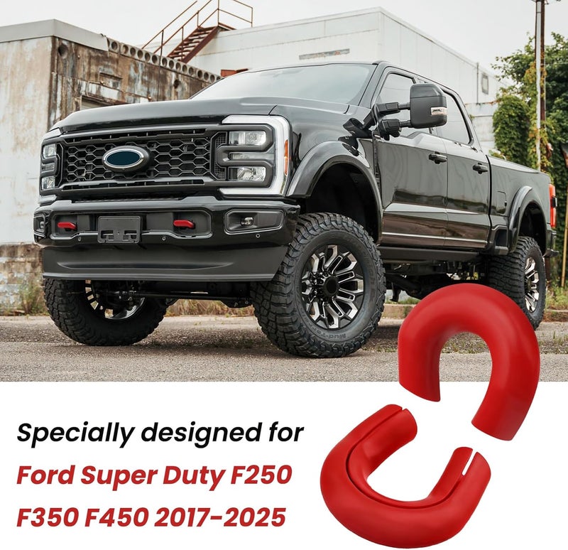 TECHPICCO Tow Hooks Covers for Ford Super Duty F250 F350 F450 2017-2026 Compatible with Ford Super Duty F250 F350 F450 Accessories 2017-2026 (Blue) - Image 2